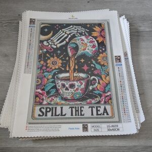 Spill The Tea DIY 5D Full Round Drill Diamond Painting